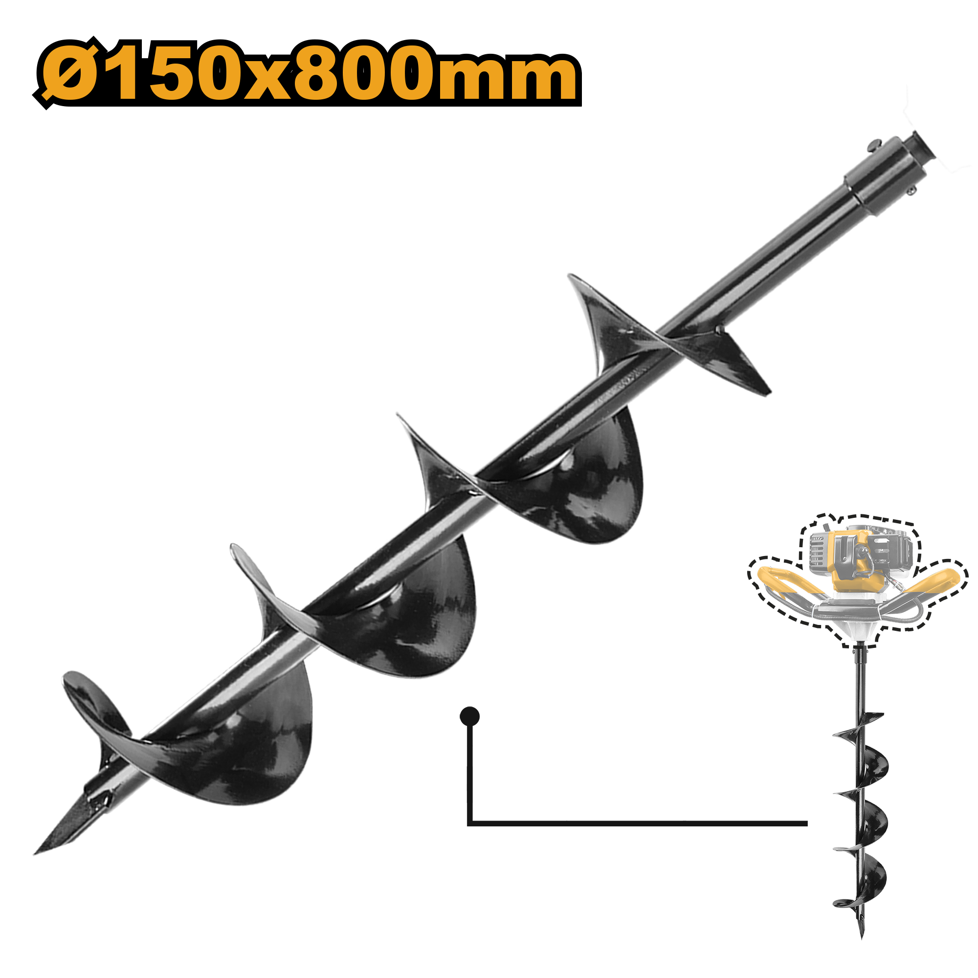 SABOT DE FORAGE 150MM*80CM - GEA55221-2 / THERMIQUE