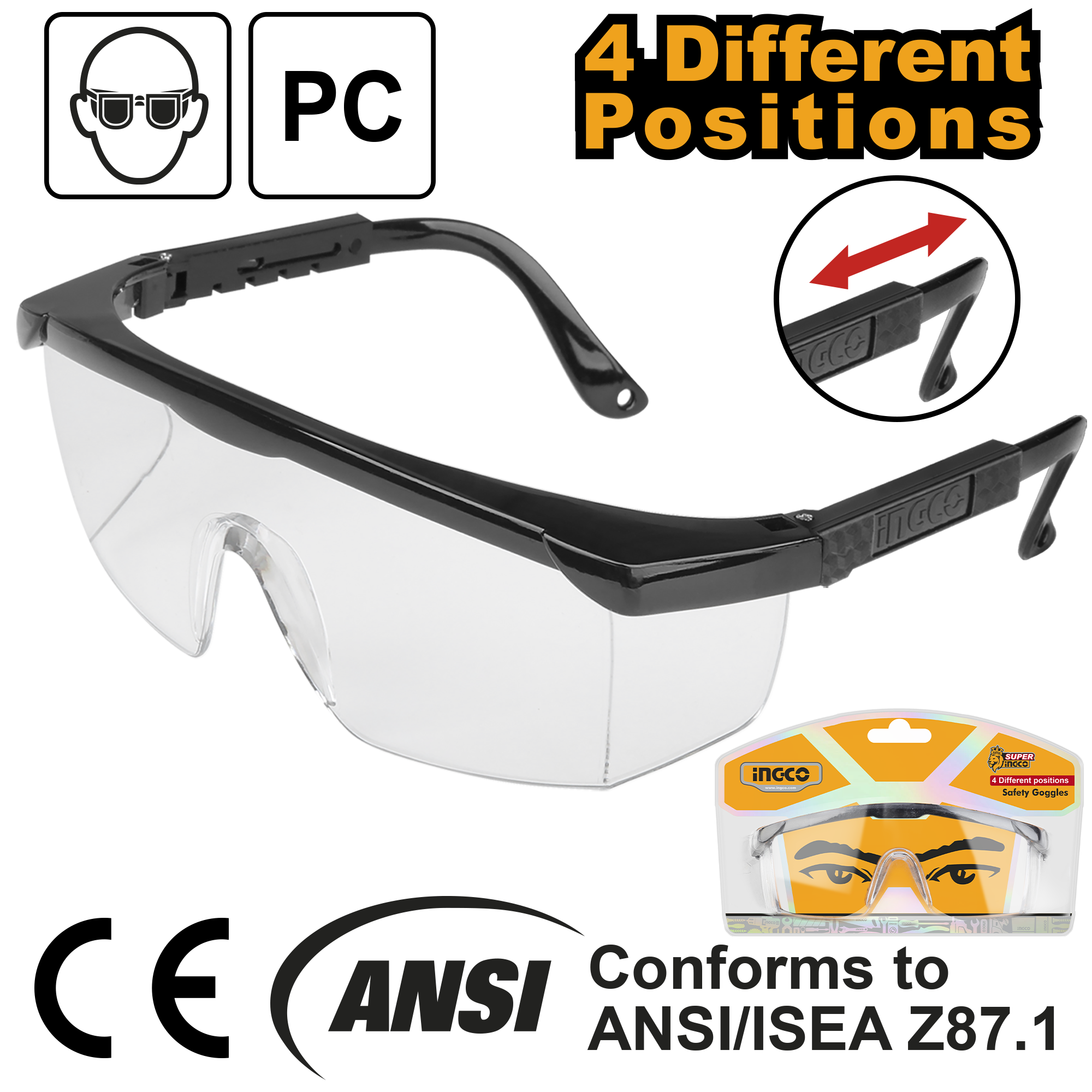 LUNETTES DE PROTECTION - HSG04 / ACCESSOIRES