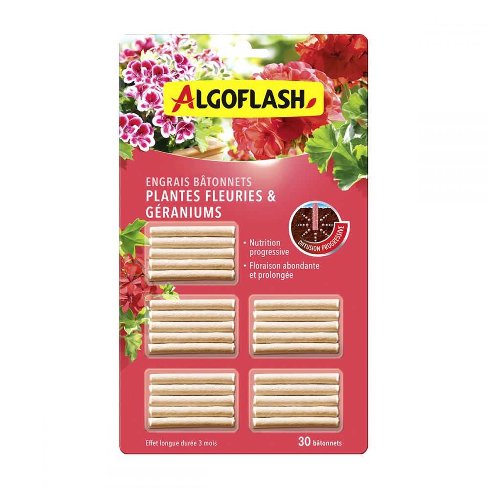 ENGRAIS ALGOFLACH BATONNET PLANTE FLEURIE 25 BATONNET MJ
