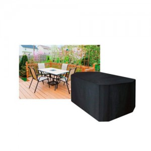 GRW1408 HOUSSE TABLE RECTANG. 215X173X89CM NOIRE